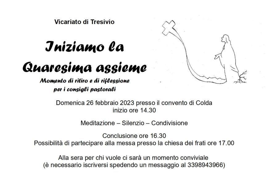 Iniziamo la Quaresima assieme: Momento di ritiro e di riflessione per i consigli pastorali
