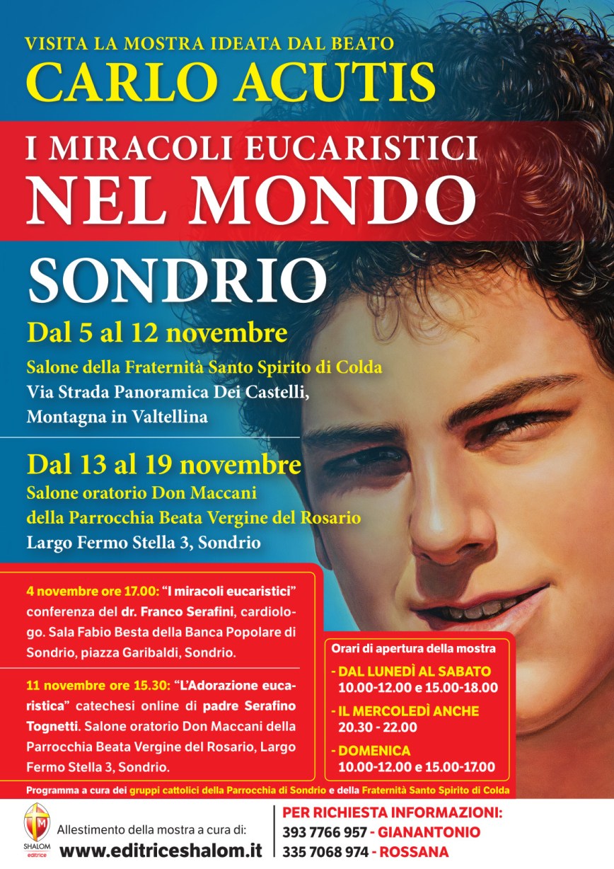 I miracoli eucaristici nel mondo. La mostra ideata dal beato Carlo Acutis in Valtellina