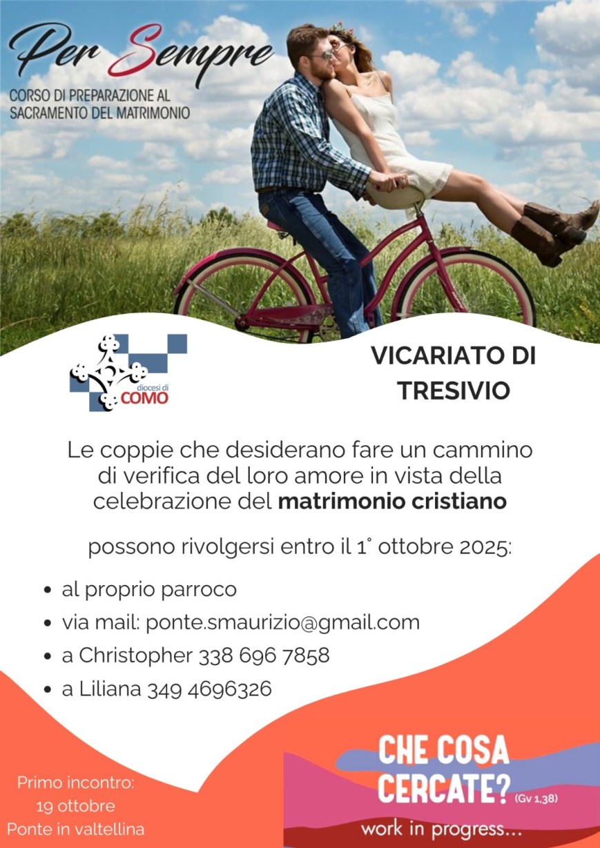 Per Sempre. Corso di preparazione al Sacramento del Matrimonio