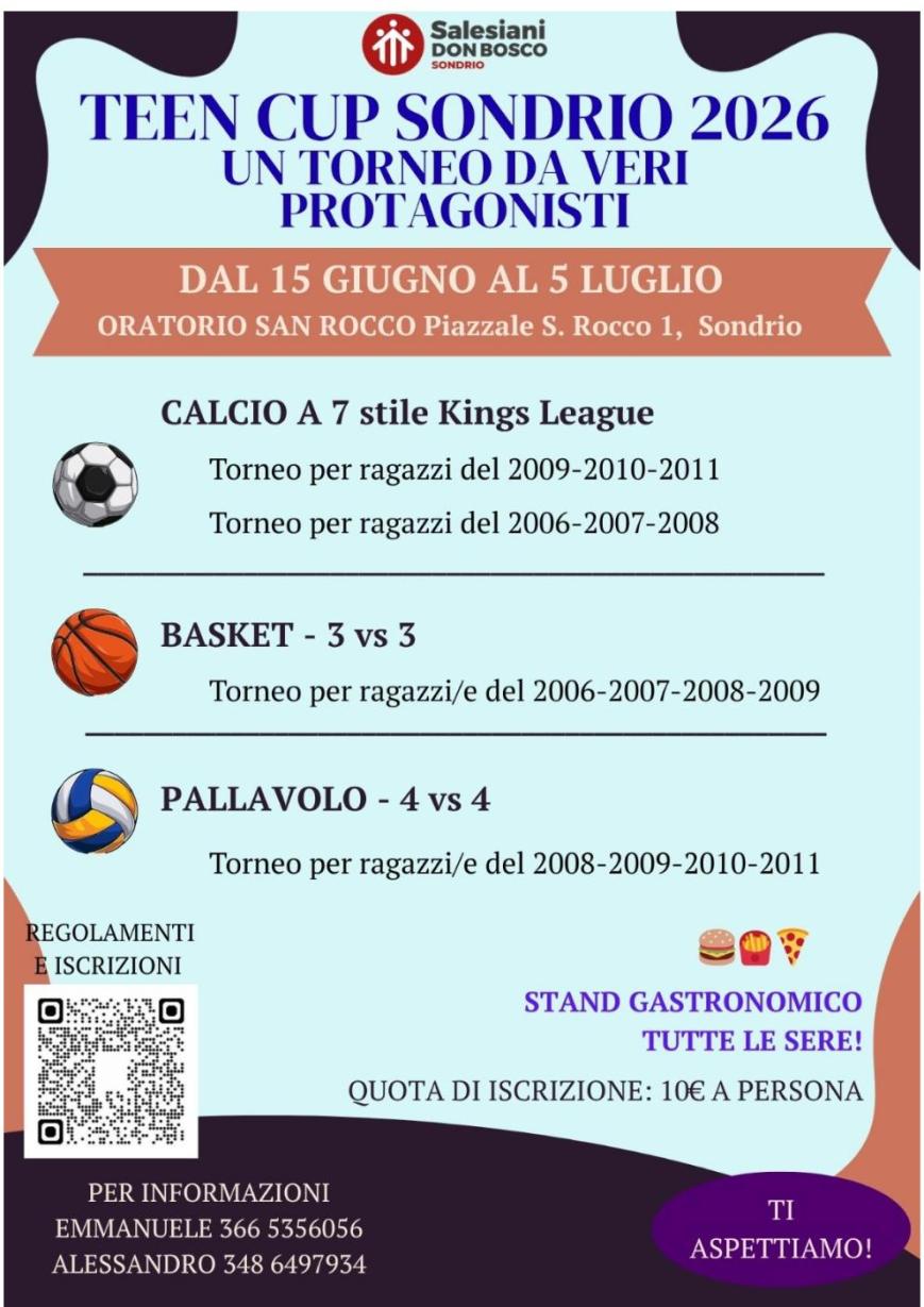 Teen Cup Sondrio 2026